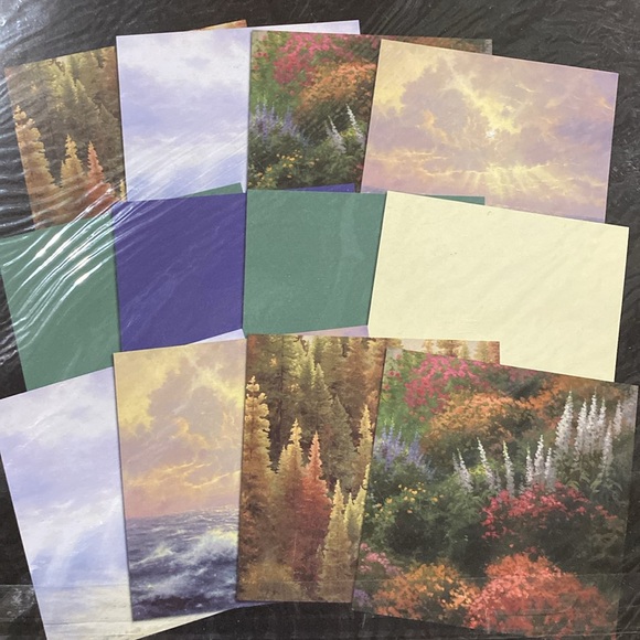 Thomas Kinkade Scrapbook Papers Pack by Remember when 12x12 scrapbooking Kit New - Picture 2 of 8
